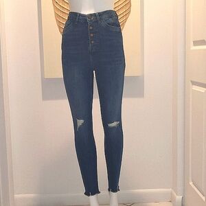 Zara high waisted skinny jeans